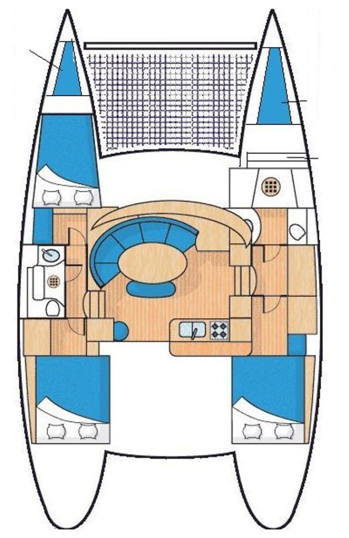 Bareboat Rental Catamaran Lagoon with a boat licence