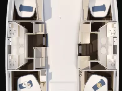 Catamaran rental with or without captain Fountaine Pajot Nikiána