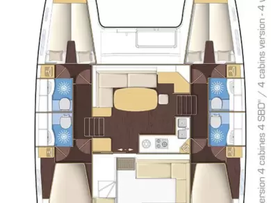 Lagoon Lagoon 400 S2 charter bareboat or captained in  Turgutreis