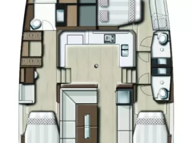 Bali Bali Catspace Voile charter bareboat or captained in  Gouvia