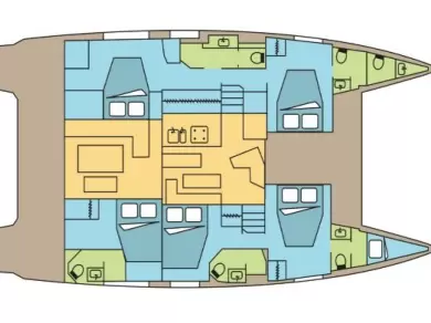 Bareboat Rental Catamaran Fountaine Pajot with a boat licence