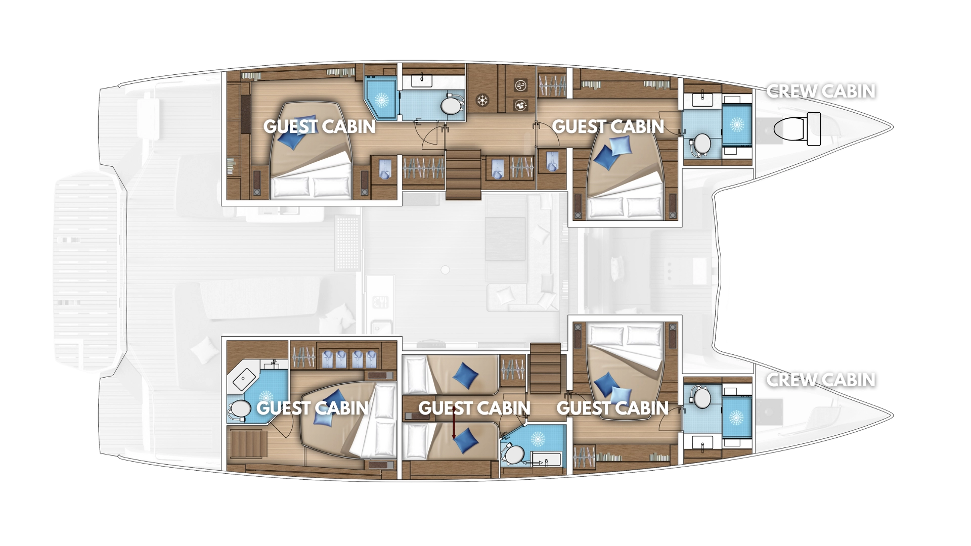 Yacht charter Kaštela cheap Lagoon 55