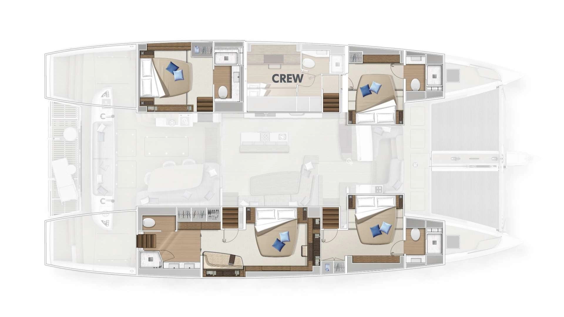 Yacht charter Kaštela cheap Lagoon Sixty 5