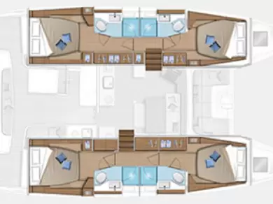 Catamaran rental with or without captain Lagoon Pálairos