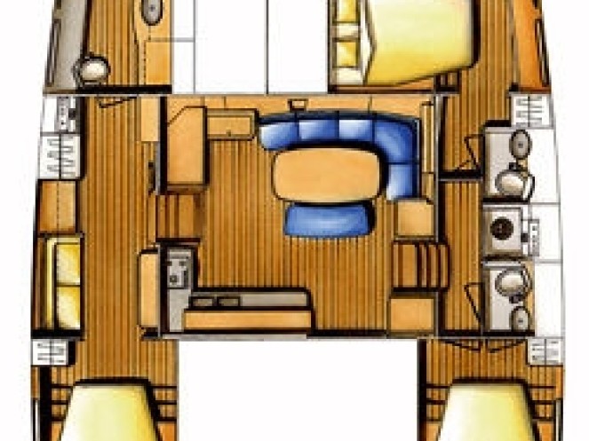 Bareboat Rental Catamaran Lagoon with a boat licence