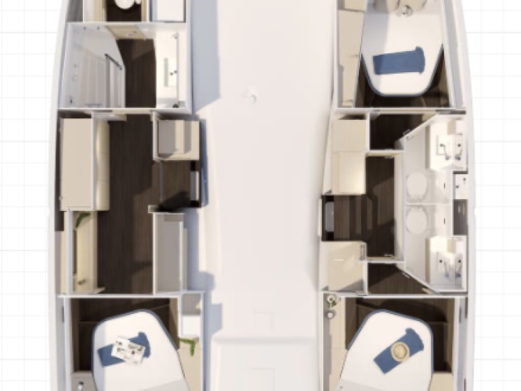 Boat rental Fountaine Pajot Fountaine Pajot FP 41 Maesto 3  in Frenchtown on Samboat