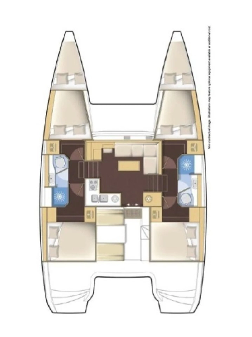 Bareboat Rental Catamaran Lagoon with a boat licence