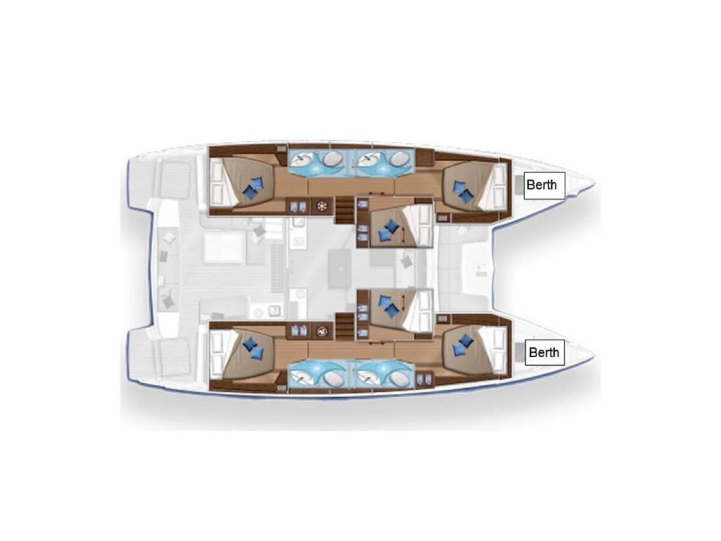 Bareboat Rental Catamaran Lagoon with a boat licence