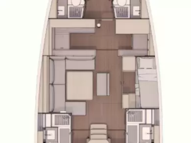 Yacht charter Cagliari cheap Dufour 530