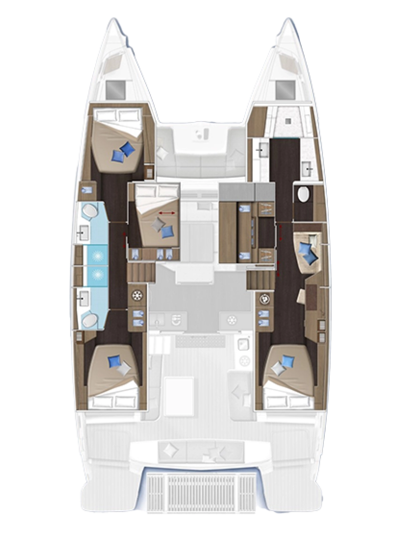 Catamaran rental with or without captain Lagoon Pula