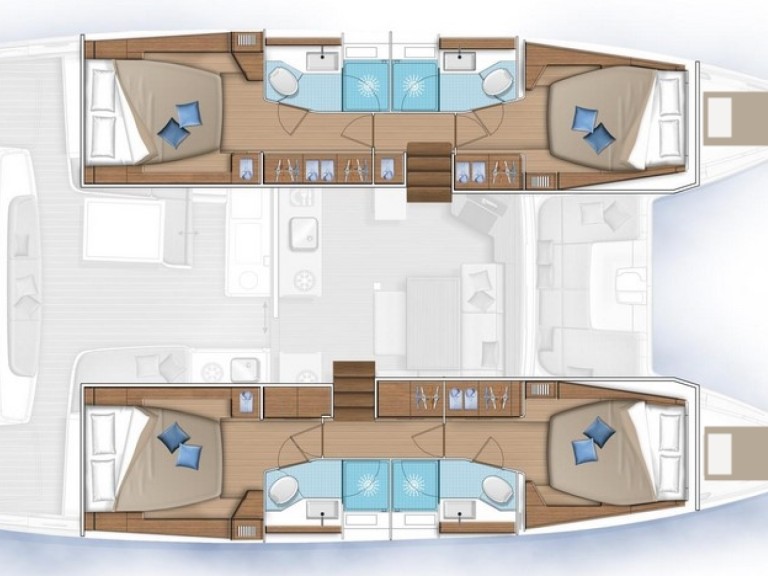 Catamaran rental in Rogoznica - Lagoon Lagoon 46