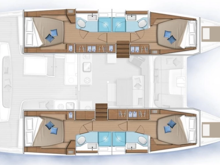 Catamaran rental in Rogoznica - Lagoon Lagoon 46