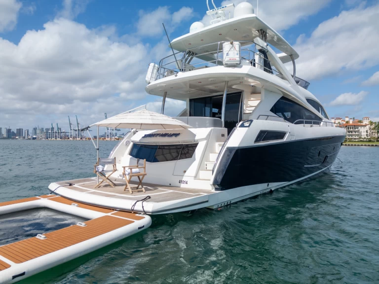 Luxury Yacht rental in Miami Beach - Sunseeker 80 Yacht