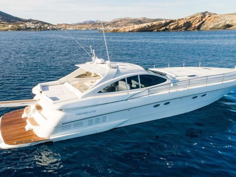 Bareboat Rental Luxury Yacht Pershing with a boat licence