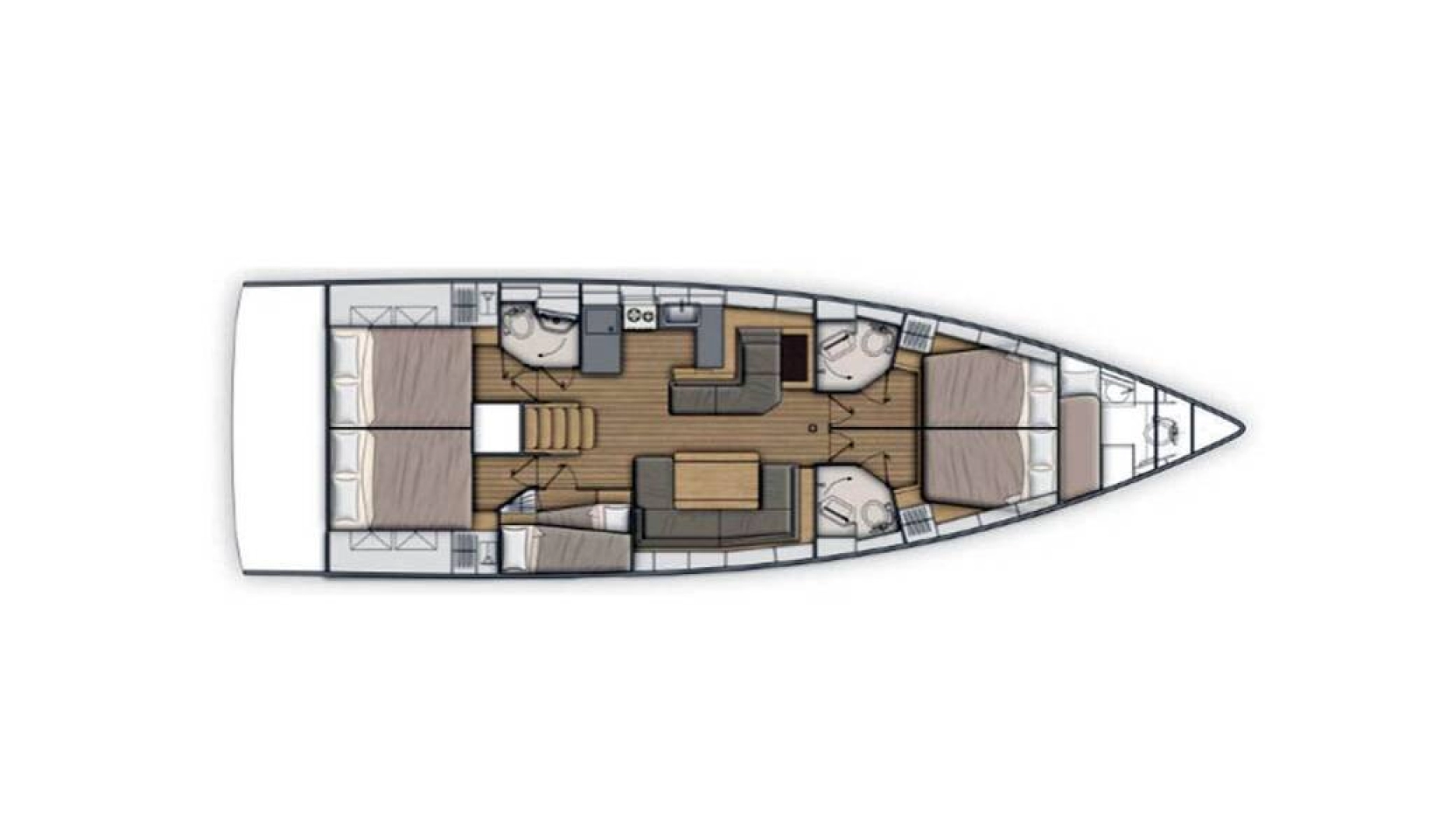 Bareboat Rental Sailboat Bénéteau with a boat licence