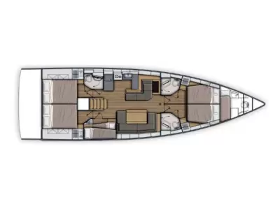 Bareboat Rental Sailboat Bénéteau with a boat licence