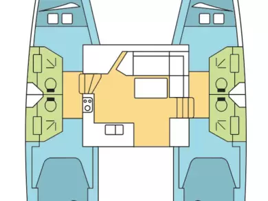 Catamaran rental in Lefkáda - Fountaine Pajot Isla 40