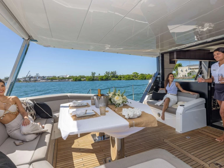 Luxury Yacht rental with or without captain Galeon Miami