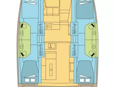 Catamaran rental in Lávrio - Bali Bali 4.2