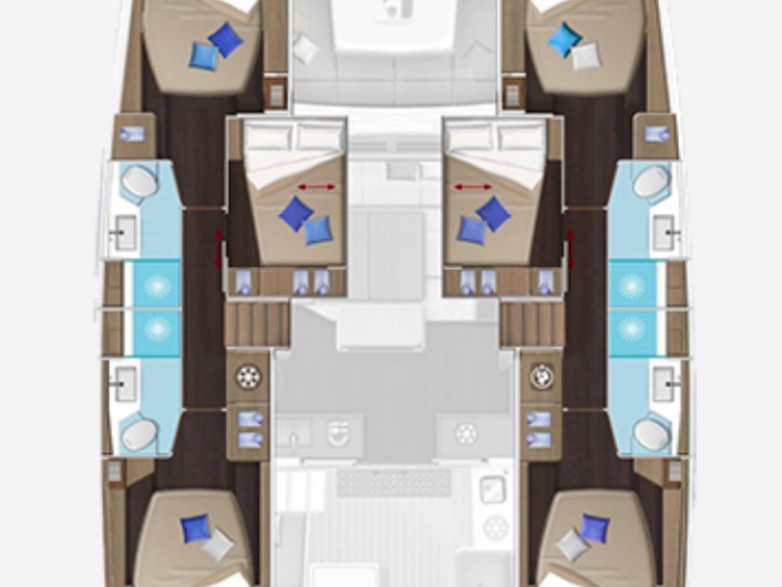 Catamaran rental with or without captain Lagoon Alimos