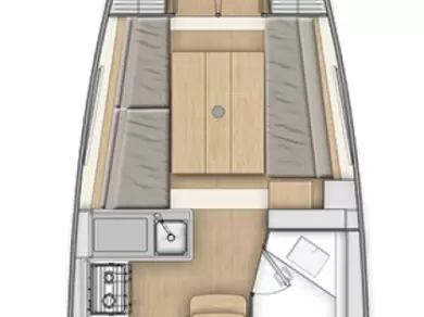 Bareboat Rental Sailboat Bénéteau with a boat licence
