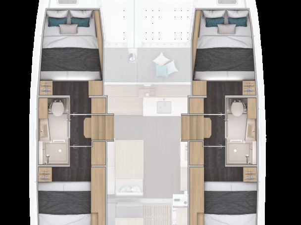 Bareboat Rental Catamaran Lagoon with a boat licence