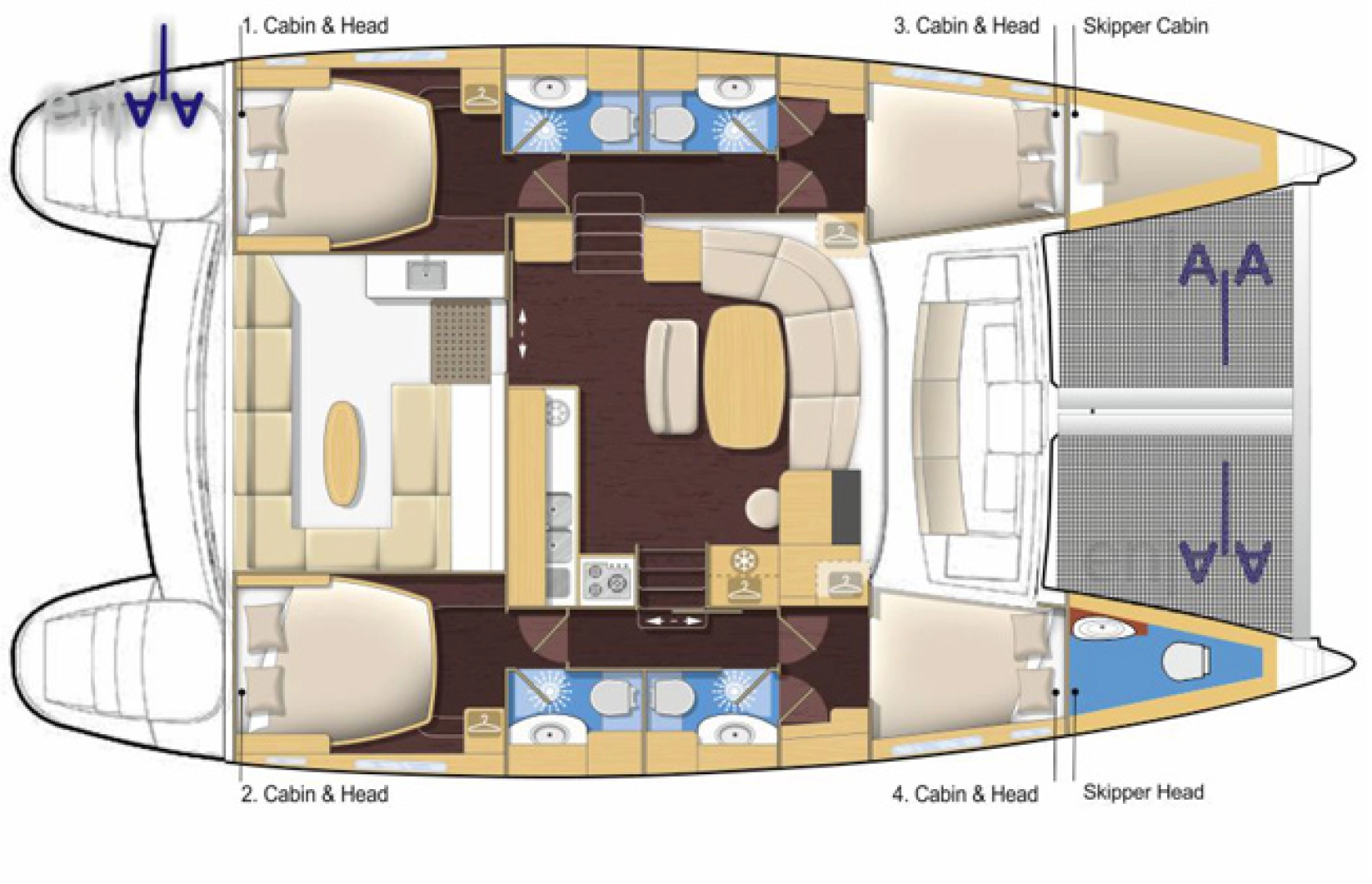 Yacht charter San Vincenzo cheap Lagoon 440