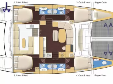 Yacht charter San Vincenzo cheap Lagoon 440