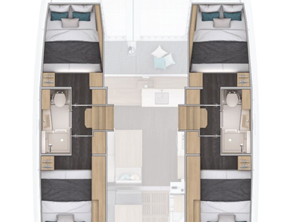 Yacht charter Jezera cheap Lagoon 38 - 4 cab.