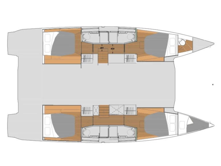 Catamaran rental in Olbia - Fountaine Pajot Elba 45