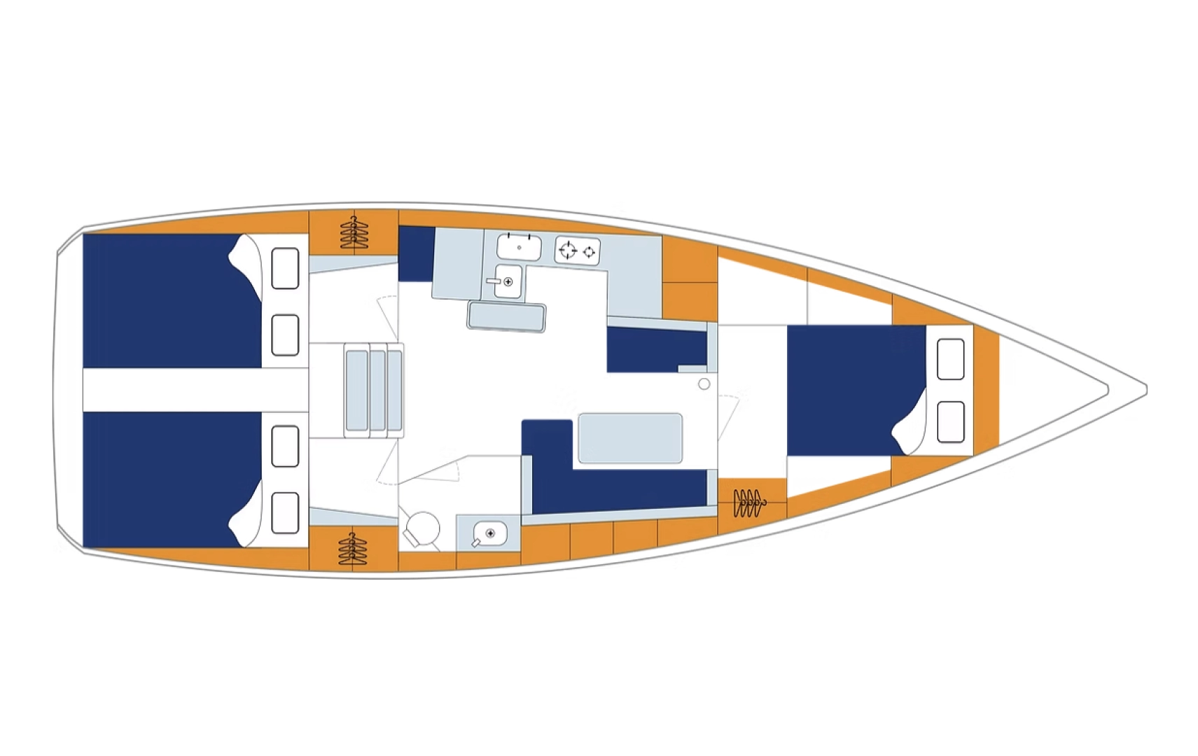 Bareboat Rental Sailboat Jeanneau with a boat licence