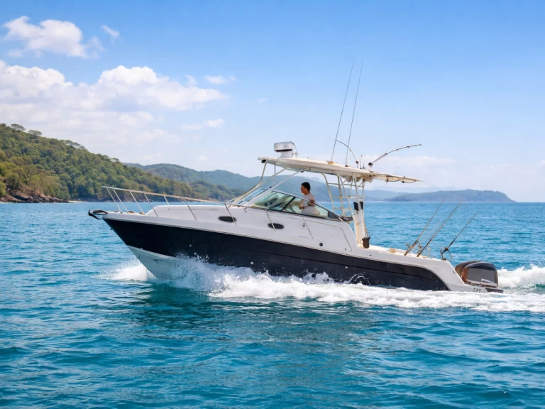 Bareboat Rental Motorboat Robalo with a boat licence