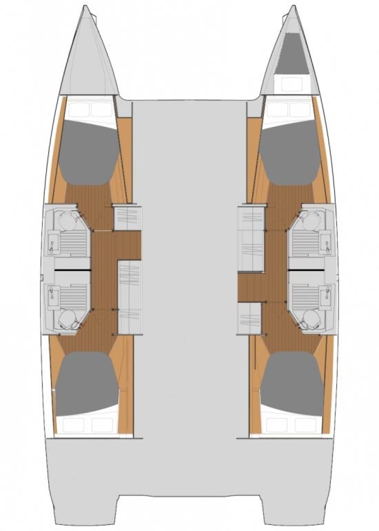 Bareboat Rental Catamaran Fountaine Pajot with a boat licence