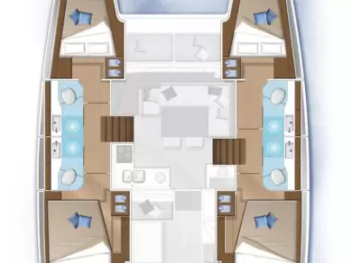 Lagoon Lagoon 40 charter bareboat or captained in  Gouvia