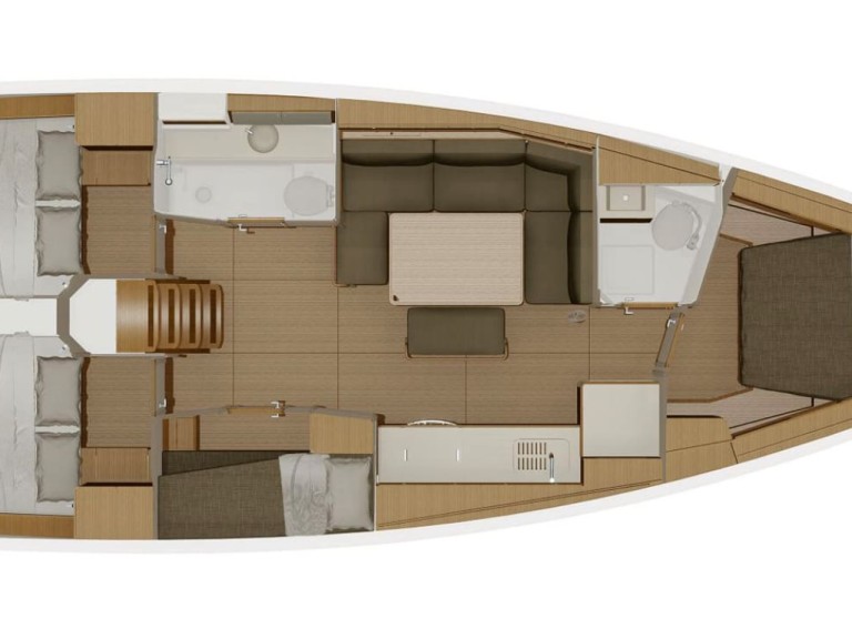 Bareboat Rental Sailboat Dufour with a boat licence