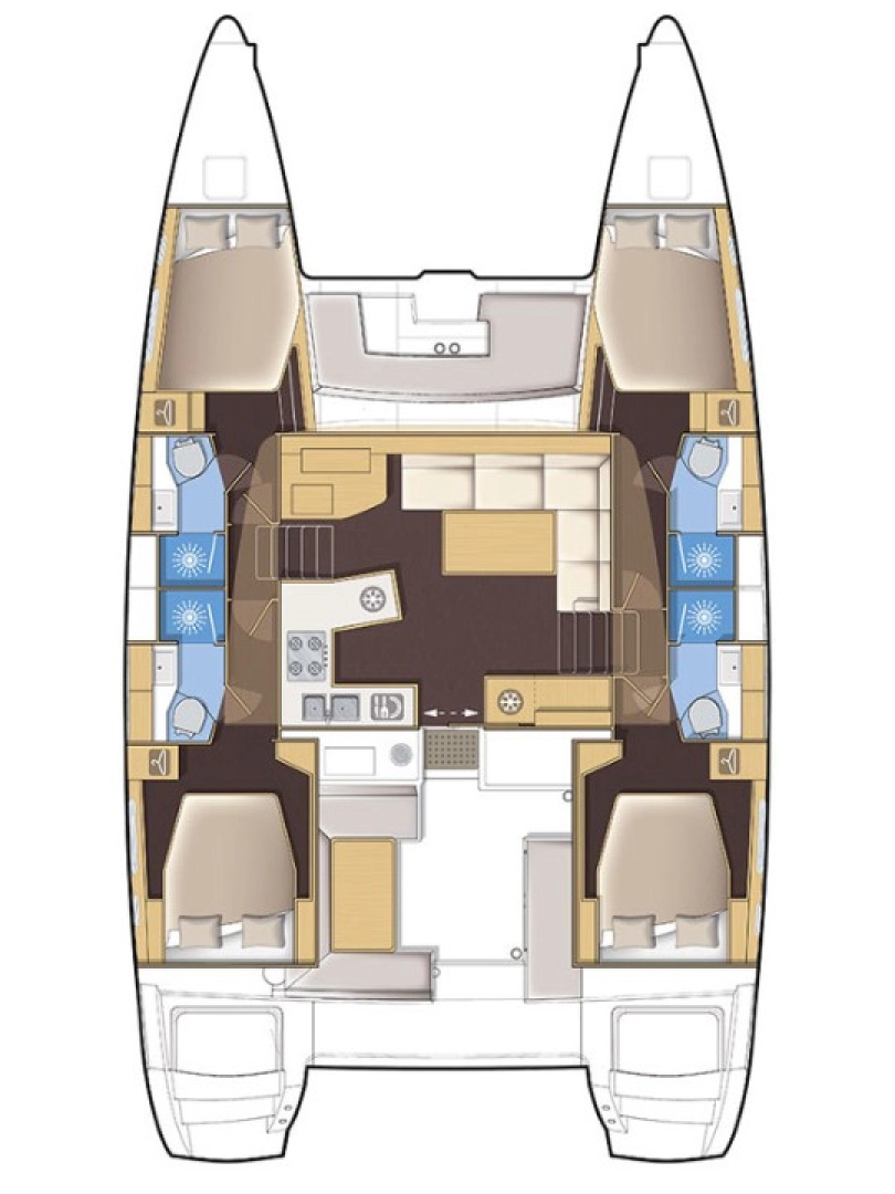Catamaran rental with or without captain Lagoon Primošten