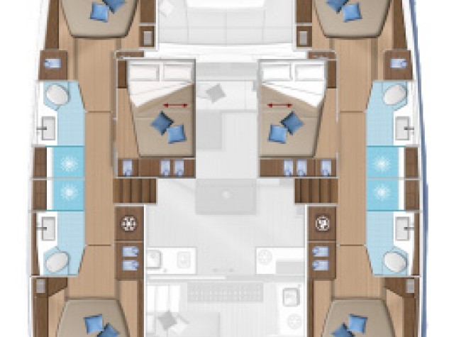 Catamaran rental in Lefkáda - Lagoon Lagoon 50