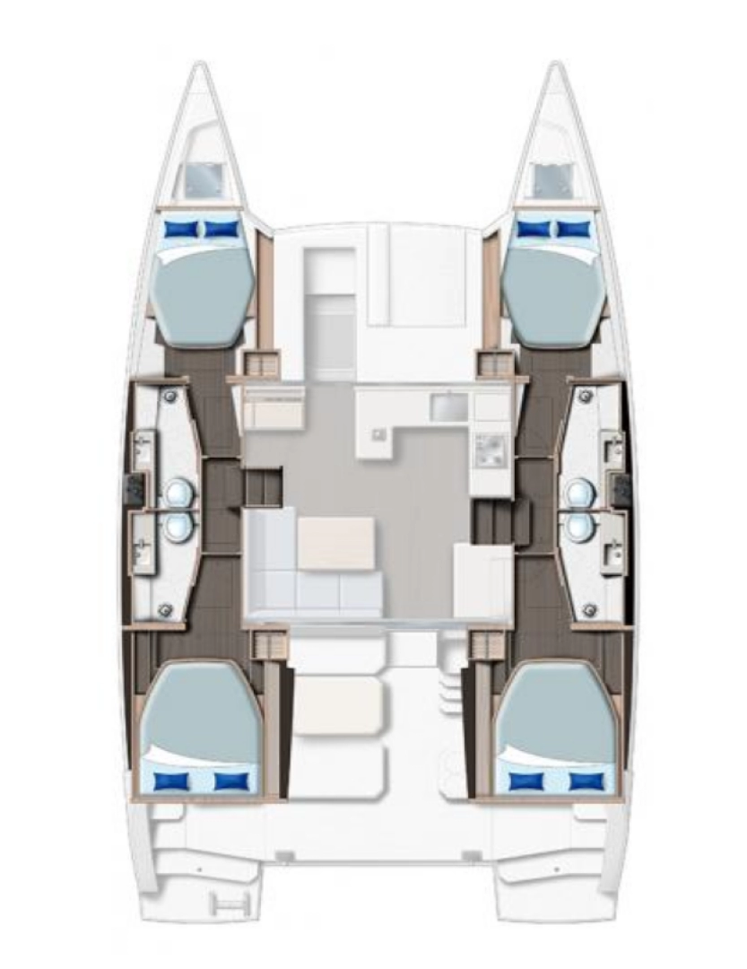 Rent a Leopard Catamarans / Robertson & Caine Leopard 42 - 4 cab. Procida