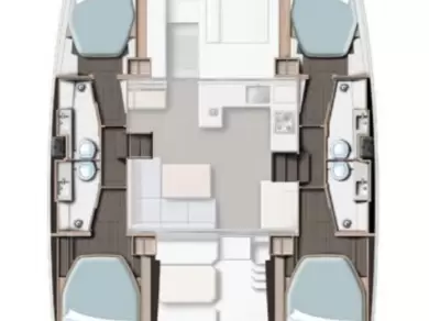 Catamaran rental in Cannigione - Leopard Catamarans / Robertson & Caine Leopard 42 - 4 cab.