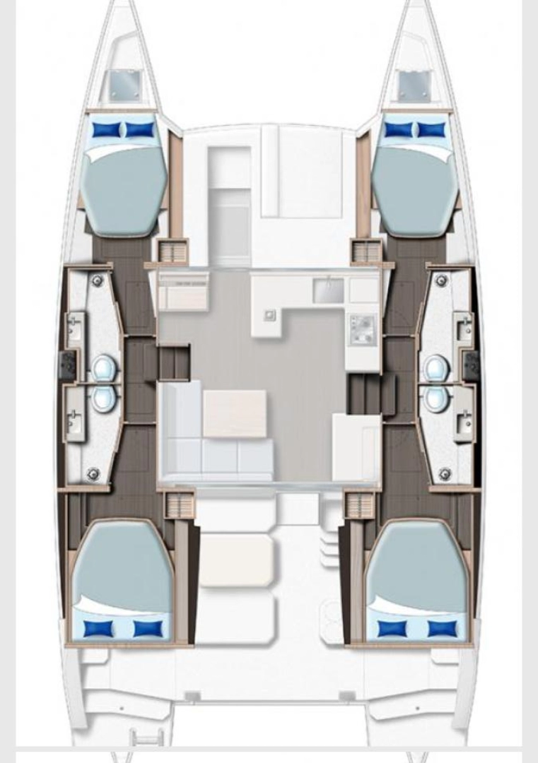 Bareboat Rental Catamaran Leopard Catamarans / Robertson & Caine with a boat licence