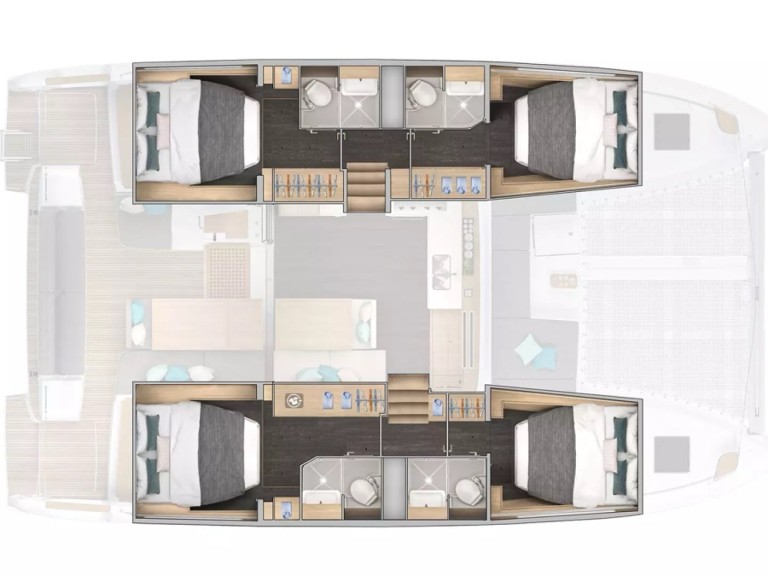 Catamaran rental in Cugnana Verde - Lagoon Lagoon 43