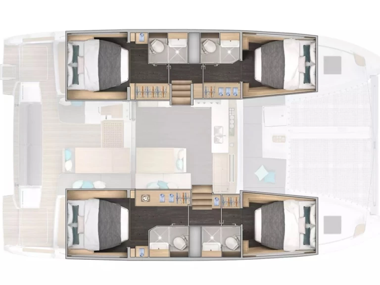 Catamaran rental in Cugnana Verde - Lagoon Lagoon 43