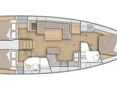 Sailboat rental with or without captain Bénéteau Trogir