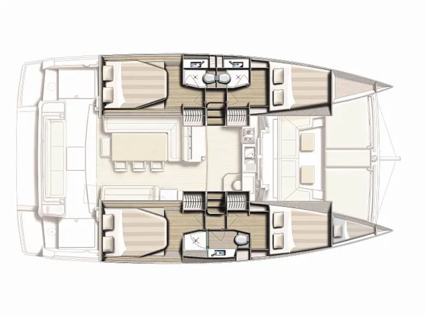Catamaran rental with or without captain Bali Biograd na Moru