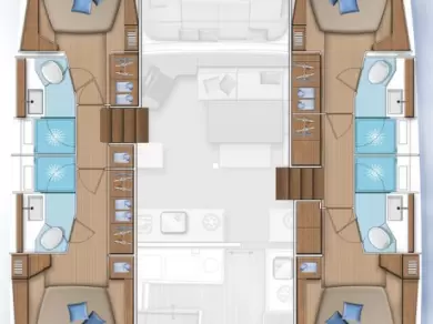 Bareboat Rental Catamaran Lagoon with a boat licence