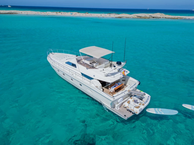 Yacht charter Ibiza Town cheap Ferretti 62