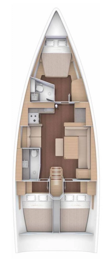 Sailboat rental in Jezera - Dufour Dufour 430