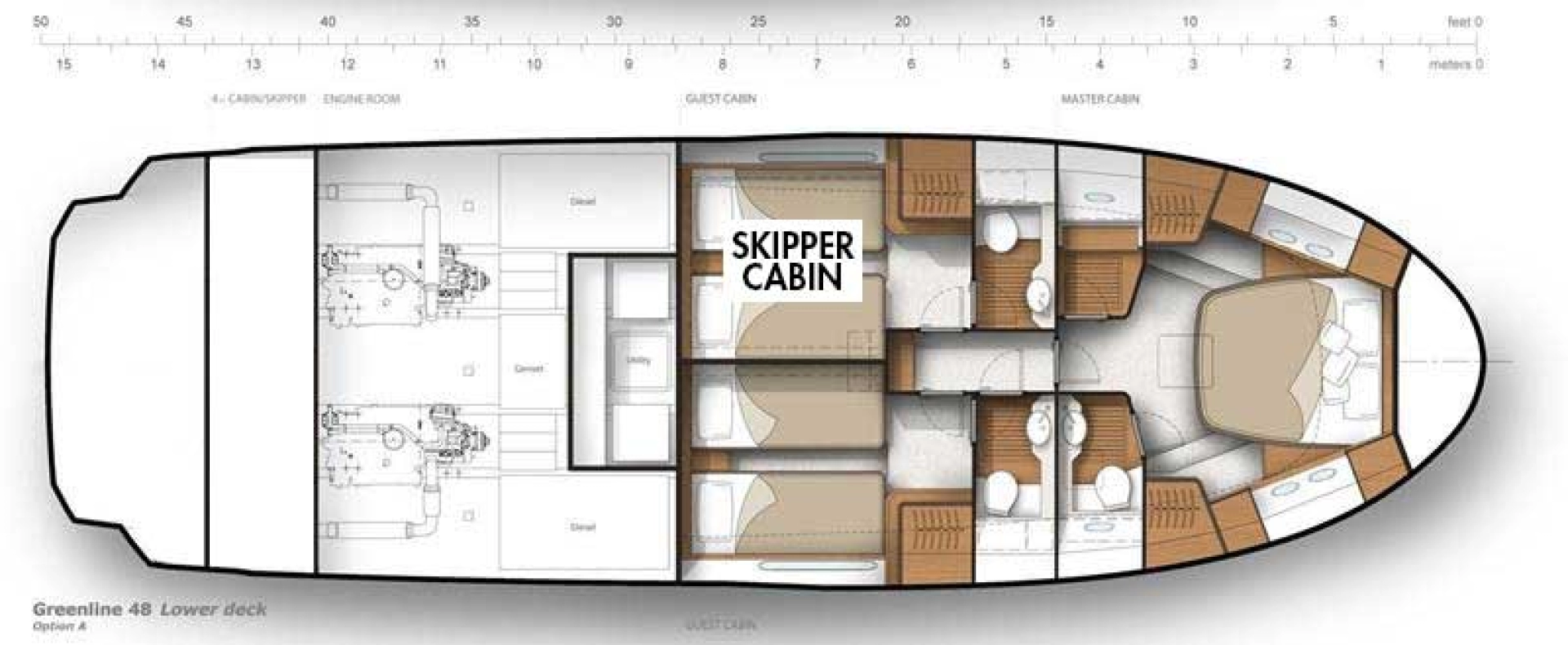 Luxury Yacht rental in Portorož - Greenline Yachts Greenline 48 Fly