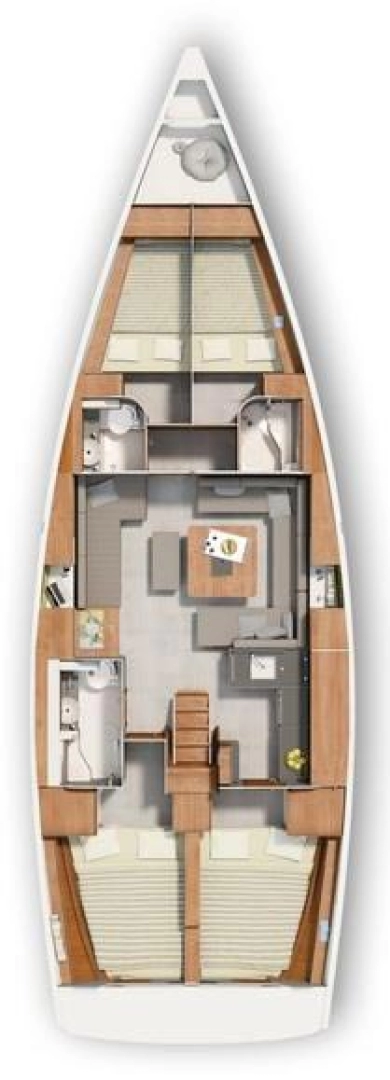 Bareboat Rental Sailboat Hanse with a boat licence