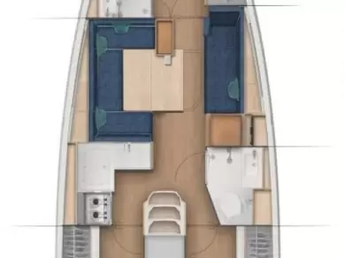 Sailboat rental in Biograd na Moru - Jeanneau Sun Odyssey 380 Performance - 3 cab.
